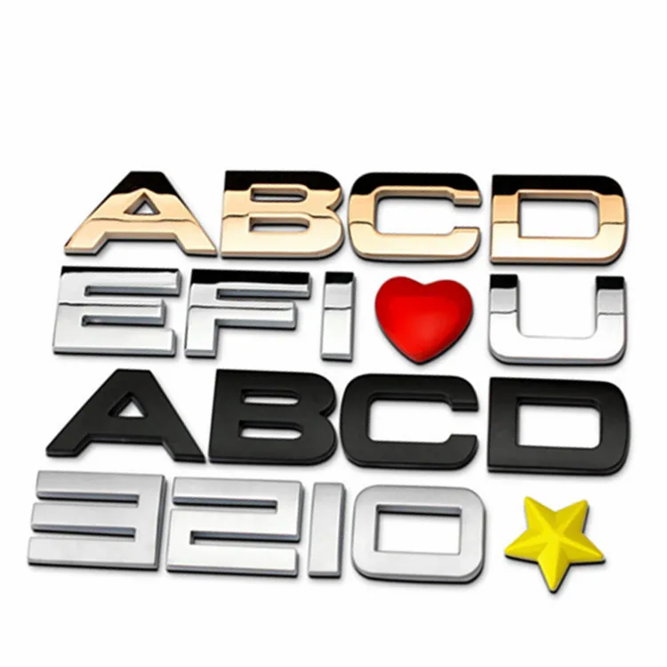 1 letter=$2.55 Metal Chrome 30mm height Letters and Numbers Car Emblem Badge 3D Car Stickers Refitting Customize Home Decoration
1 letter=$2.55 Metal Chrome 30mm height Letters and Numbers Car Emblem Badge 3D Car Stickers Refitting Customize Home Decoration