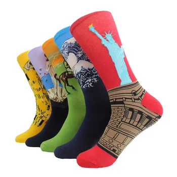 Autumn Winter Fashion Printed Socks Men Hit Color Cotton High Elastic Male Sock Wedding Gift
Autumn Winter Fashion Printed Socks Men Hit Color Cotton High Elastic Male Sock Wedding Gift