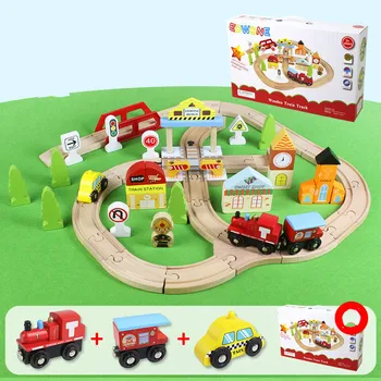 Kids EMU Wooden Train Track Set Crossroads Traffic Track Train Set Wooden Railway Children's Educational Assembled Train Toy
Kids EMU Wooden Train Track Set Crossroads Traffic Track Train Set Wooden Railway Children's Educational Assembled Train Toy