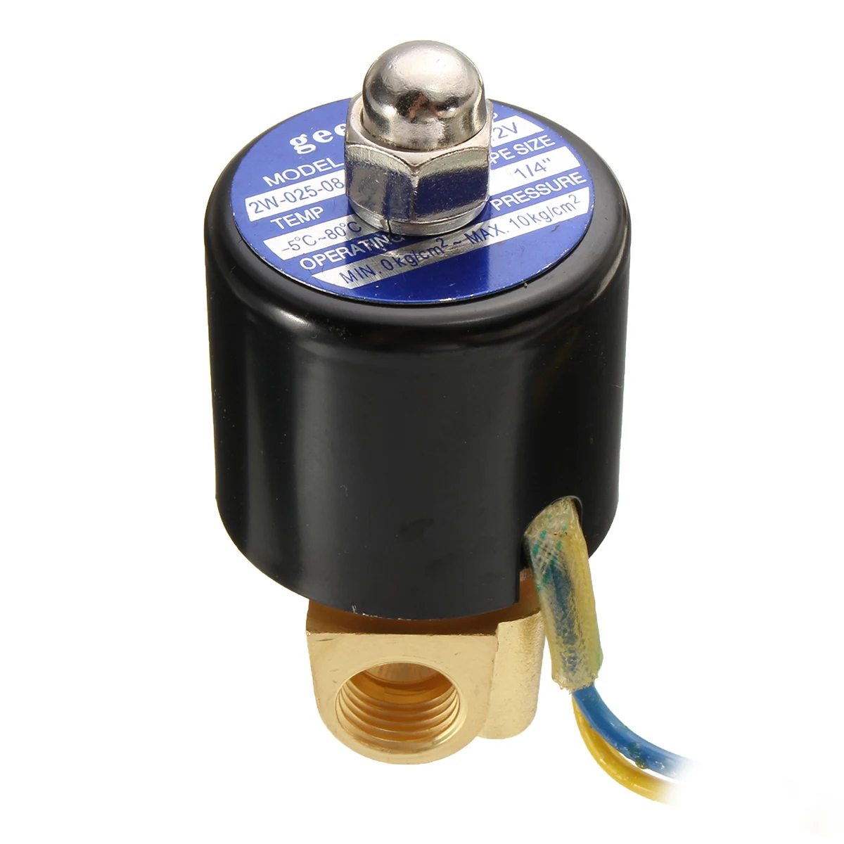 DC 12V 1/4 Inch Metal Electric Solenoid Valve For Water Oil Air Gas Solenoid Valve
DC 12V 1/4 Inch Metal Electric Solenoid Valve For Water Oil Air Gas Solenoid Valve