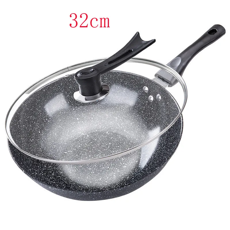 Thickening Medical Stone Non-stick Frying Pan 32CM Multi-purpose Pancake Steak frying wok No fumes Use for Gas Induction Cooker
Thickening Medical Stone Non-stick Frying Pan 32CM Multi-purpose Pancake Steak frying wok No fumes Use for Gas Induction Cooker
