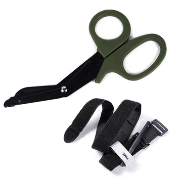/ Lixada Outdoor Portable One-Handed Tourniquet Strap Trauma Shears Scissors Military Tactical Emergency First Aid Kit
/ Lixada Outdoor Portable One-Handed Tourniquet Strap Trauma Shears Scissors Military Tactical Emergency First Aid Kit