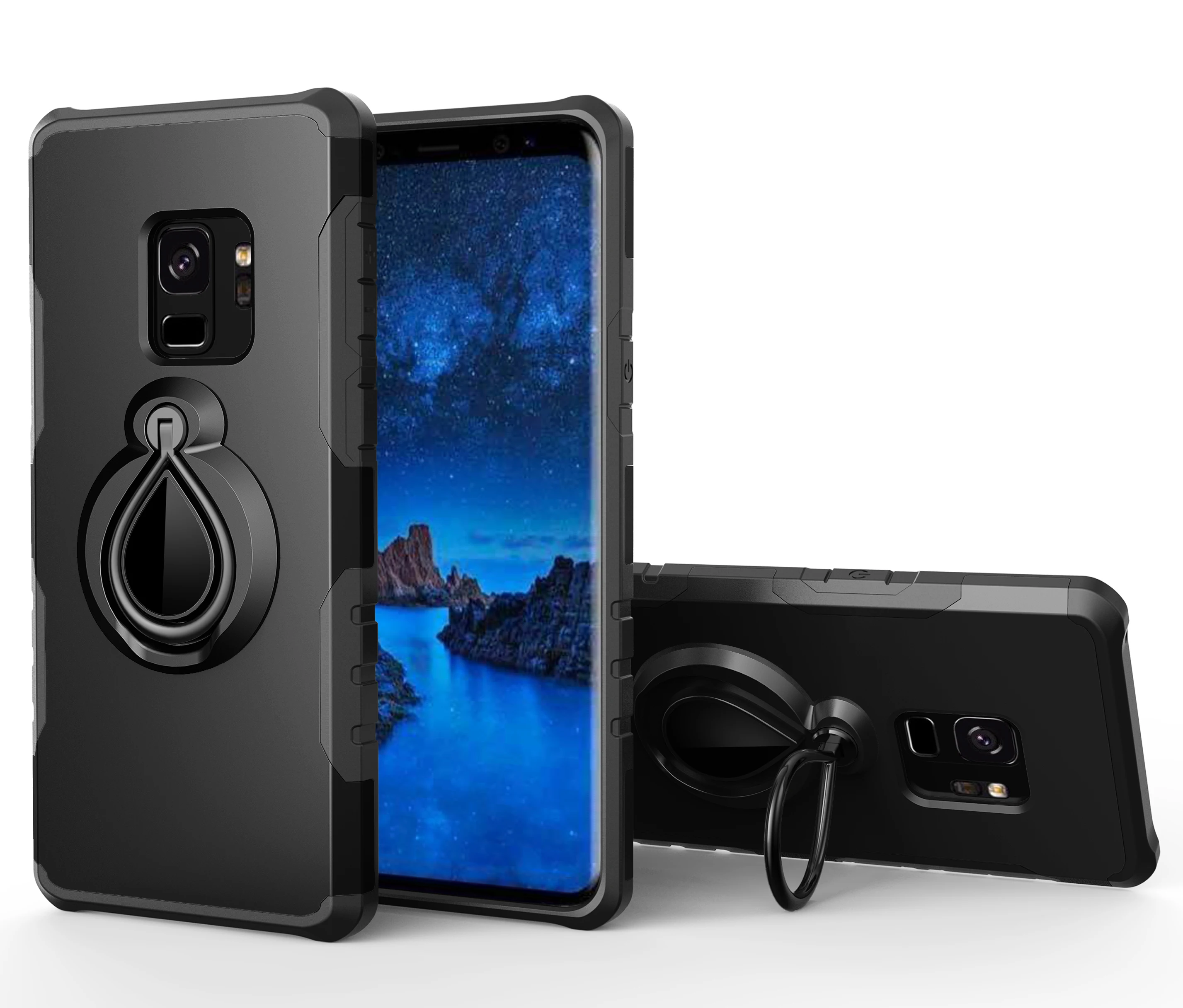 With 360 Rotate Ring Adsorption Stand Finger Holder Cover for Samsung Galaxy S9 S8 Plus Note 8 S7 Edge A3 A5 A7 Drop of water
With 360 Rotate Ring Adsorption Stand Finger Holder Cover for Samsung Galaxy S9 S8 Plus Note 8 S7 Edge A3 A5 A7 Drop of water