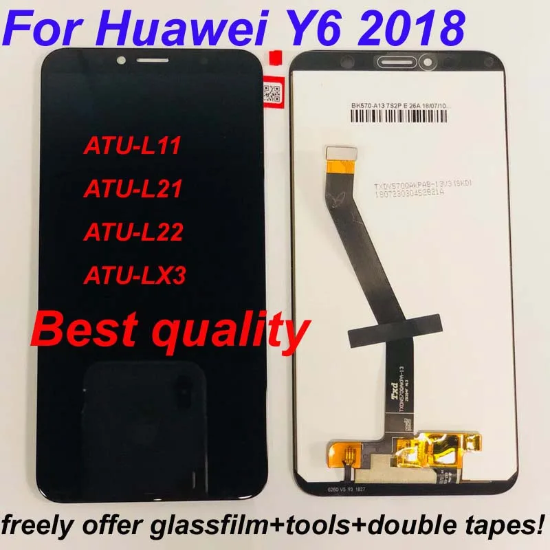 Original 5.7 inch For Huawei Y6 2018 ATU-LX1 ATU-L21 ATU-LX3 LCD Display +Touch Screen Digitizer Assembly Y6 Prime 2018+Frame
Original 5.7 inch For Huawei Y6 2018 ATU-LX1 ATU-L21 ATU-LX3 LCD Display +Touch Screen Digitizer Assembly Y6 Prime 2018+Frame