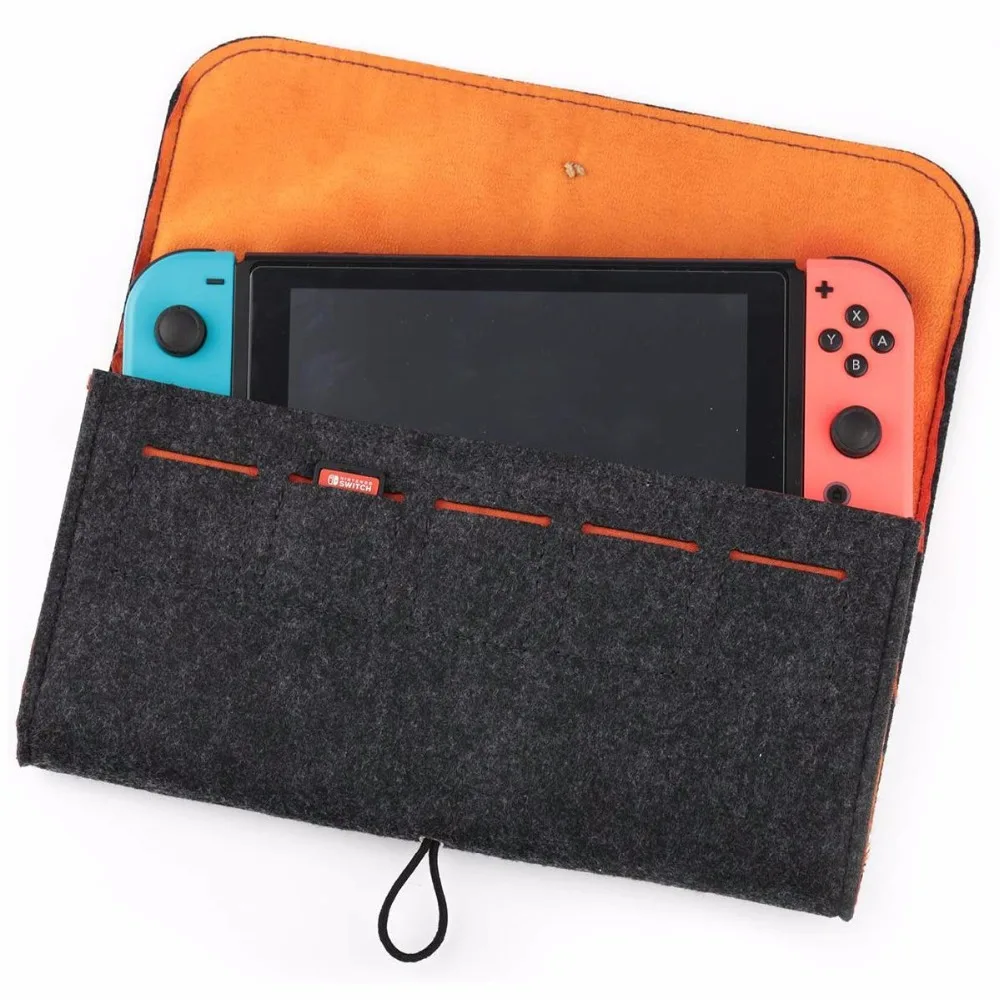 For Nintendo Switch with 5 Game Cards Large Capacity Divide layered Case Wool Felt Protective Traveling Carrying Case Shockproof
For Nintendo Switch with 5 Game Cards Large Capacity Divide layered Case Wool Felt Protective Traveling Carrying Case Shockproof