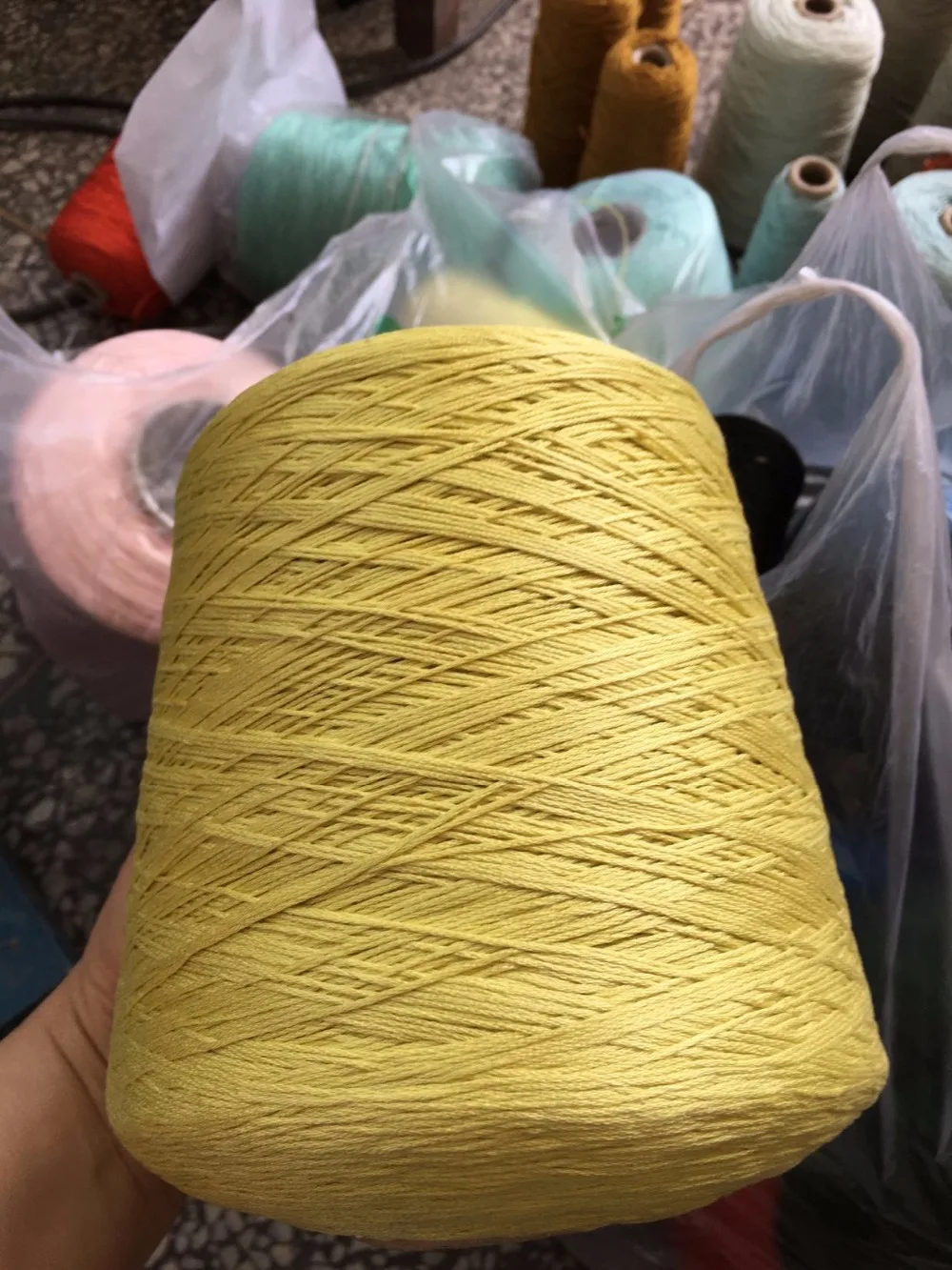 excellent quality 100% cotton six strand Rosace floss thread any 447 colors embroidery thread in bobbin, equal DMC, 0.25kg