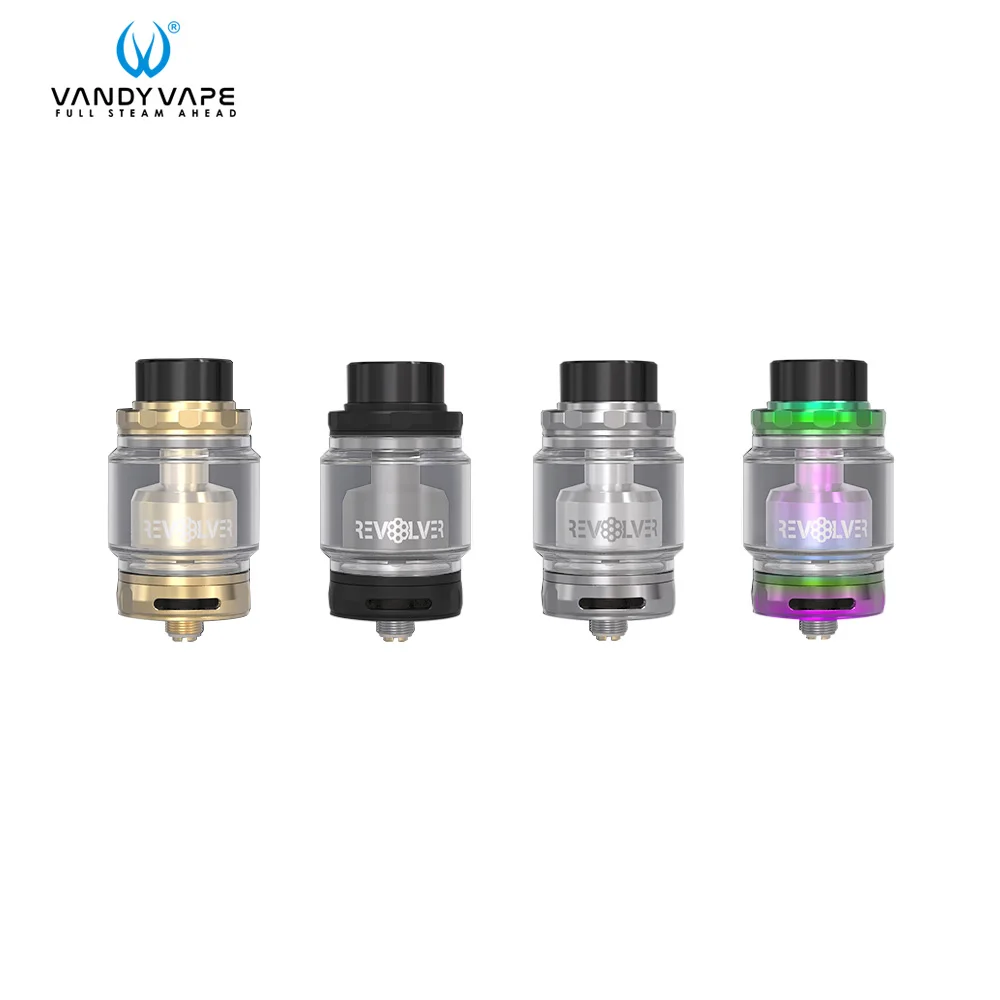 Original Vandy Vape Revolver RTA Vape Tank 5ml Electronic Cigarette Atomizer Support Single Coil Deck & Unique 120 Airflow E Cig
Original Vandy Vape Revolver RTA Vape Tank 5ml Electronic Cigarette Atomizer Support Single Coil Deck & Unique 120 Airflow E Cig