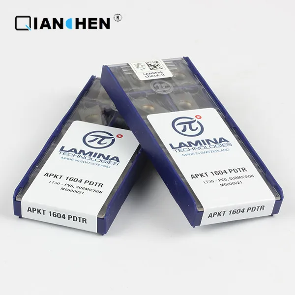 Genuine original high quality high-performance LAMINA APKT 1604 PDTR LT30 (10pcs/lot) tungsten Carbide Cutting tools inserts
Genuine original high quality high-performance LAMINA APKT 1604 PDTR LT30 (10pcs/lot) tungsten Carbide Cutting tools inserts