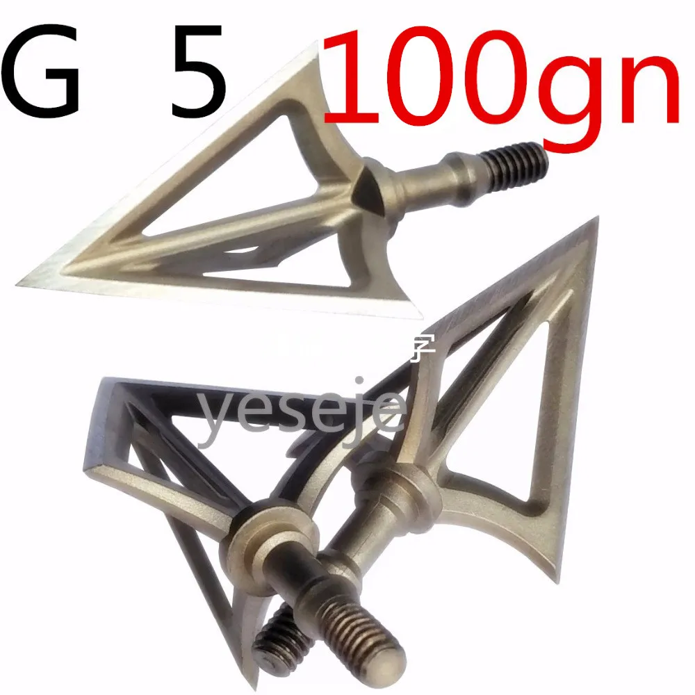 G5 100gn 3 Blade head arrows crossbow arrow tips for hunting archery Composite bow
G5 100gn 3 Blade head arrows crossbow arrow tips for hunting archery Composite bow