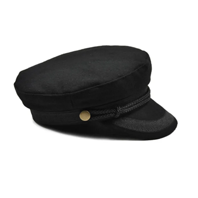 Шапка COKK в стиле милитари женская зимняя шапка черная серая|military hat|military winter hatwinter