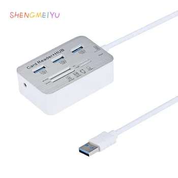 SHENGMEIYU 3.0 usb hub and Card Reader COMBO high speed hab with MS/SD/M2/TF and with 3 ports usb splitter for computer
SHENGMEIYU 3.0 usb hub and Card Reader COMBO high speed hab with MS/SD/M2/TF and with 3 ports usb splitter for computer