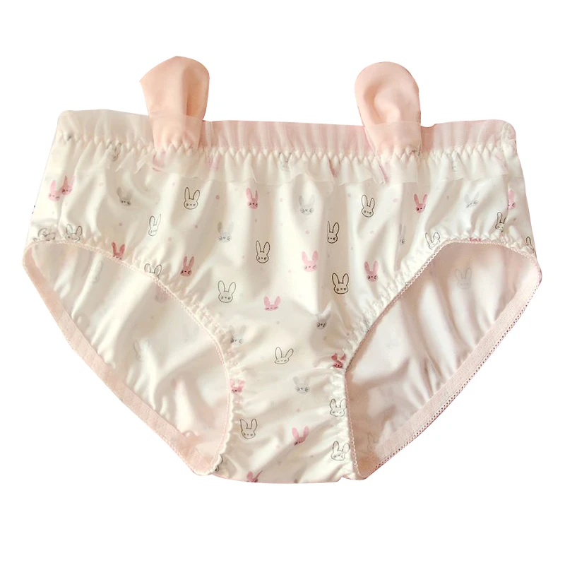 Rabbit X Bear Ears Cute Women's Panties Girls Lolita Janpan Briefs Women's Underwear Daily Pink & White
Rabbit X Bear Ears Cute Women's Panties Girls Lolita Janpan Briefs Women's Underwear Daily Pink & White