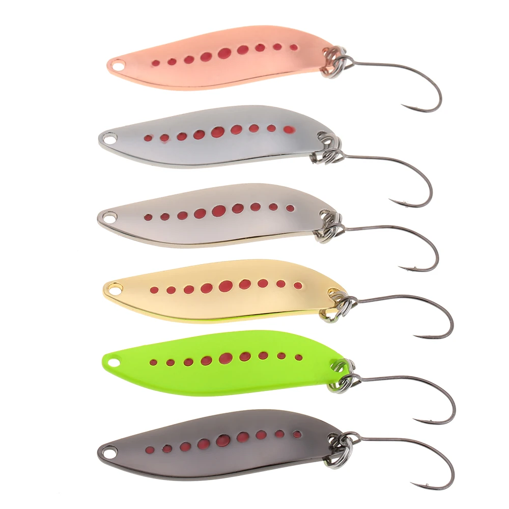 YAPADA 6PCS 2g/3.3cm 3g/3.8cm Zinc Alloy Hard Fishing Lures Spoon Sequin Paillette Baits with Single Hook
YAPADA 6PCS 2g/3.3cm 3g/3.8cm Zinc Alloy Hard Fishing Lures Spoon Sequin Paillette Baits with Single Hook