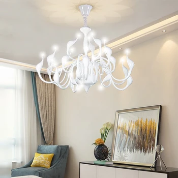 Nordic white/Silver led swan Lamp Modern Chandelier Lighting room large G4 LED chandeliers Bedroom decorated dining room lamp
Nordic white/Silver led swan Lamp Modern Chandelier Lighting room large G4 LED chandeliers Bedroom decorated dining room lamp