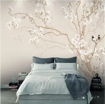 Modern chinese style Room Wallpaper Mural 3D hand painted magnolia flower bird Waterproof Wall Paper Papel De Parede Home Decor
Modern chinese style Room Wallpaper Mural 3D hand painted magnolia flower bird Waterproof Wall Paper Papel De Parede Home Decor