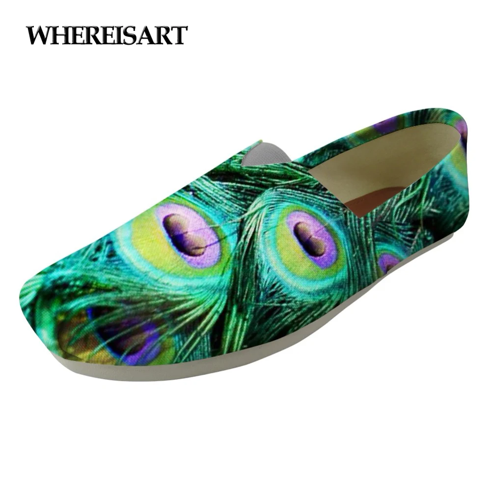 WHEREISART Fashion Peacock Feather Brand Designer Flats Female Canvas Shoes Lady's Casual Slip-on Lazy Cloth Shoes Woman Loafer
WHEREISART Fashion Peacock Feather Brand Designer Flats Female Canvas Shoes Lady's Casual Slip-on Lazy Cloth Shoes Woman Loafer