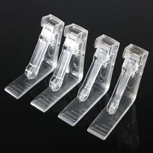 4Pcs Clear Plastic Table Cover Cloth Tablecloth Clip Clamp Holder For Party Wedding 4Pcs Clear Plastic Table Cover Cloth Tablecloth Clip Clamp Holder For Party Wedding