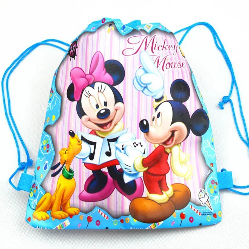 Minnie Mickey Non-woven Bag Fabric Backpack Child Travel School Bag Decoration Drawstring Gift Bag Party Supplies Favors 12pcs
Minnie Mickey Non-woven Bag Fabric Backpack Child Travel School Bag Decoration Drawstring Gift Bag Party Supplies Favors 12pcs