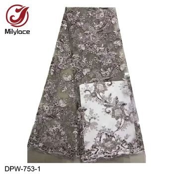 French Lace Fabric with Sequins 5 Yards High Quality African Hot Sale Net Lace Party Dress Embroidery Lace DPW-753
French Lace Fabric with Sequins 5 Yards High Quality African Hot Sale Net Lace Party Dress Embroidery Lace DPW-753