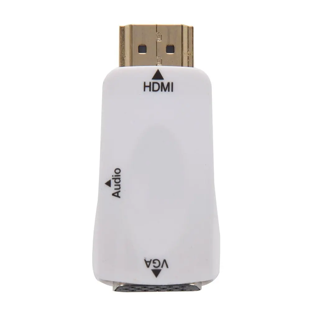 HDMI to VGA Adapter Audio Cable Converter Male to Female HD 1080P For PC Laptop TV With 3.5mm Audio Cable
HDMI to VGA Adapter Audio Cable Converter Male to Female HD 1080P For PC Laptop TV With 3.5mm Audio Cable