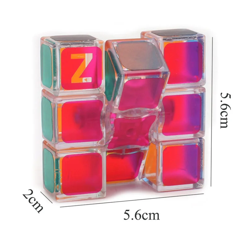 New Color ZCUBE Transparent Floppy Single-Level Entry 1X3X3 Magic Cube Puzzle Educational Toys Magic Puzzle Toy Children Puzzle
New Color ZCUBE Transparent Floppy Single-Level Entry 1X3X3 Magic Cube Puzzle Educational Toys Magic Puzzle Toy Children Puzzle