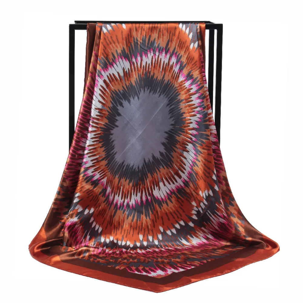 New Arrival Fashion Women soft satin brand scarf / Gradient vortex Printed quare silk scarves 90cm / Gifts Wholesale
New Arrival Fashion Women soft satin brand scarf / Gradient vortex Printed quare silk scarves 90cm / Gifts Wholesale