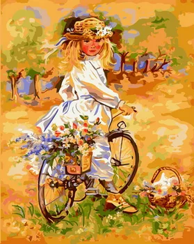 Unframe diy oil picture oil paintings by numbers figure painting paint by number for home decor 4050cm girl with bike
Unframe diy oil picture oil paintings by numbers figure painting paint by number for home decor 4050cm girl with bike