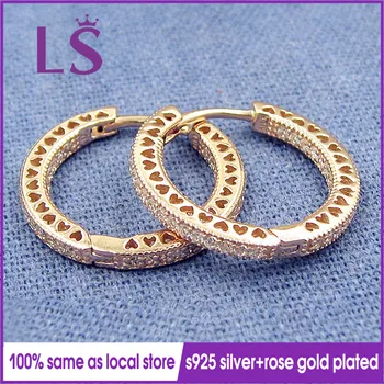 LS Rose Gold Plated Hearts Fashion Earring Fit Original Bracelet Women&Men Gifts/Women Earrings Jewelry.W
LS Rose Gold Plated Hearts Fashion Earring Fit Original Bracelet Women&Men Gifts/Women Earrings Jewelry.W