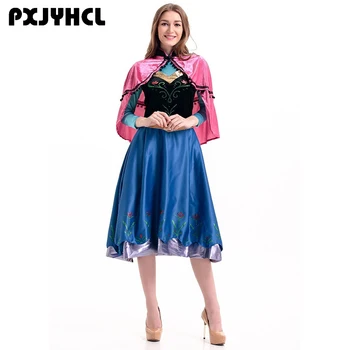 Frozen Queen Dresses Cosplay Costumes Princess Anna Blue Dress For Girls Party Vestidos Fantasia Adult Women Party Clothing
Frozen Queen Dresses Cosplay Costumes Princess Anna Blue Dress For Girls Party Vestidos Fantasia Adult Women Party Clothing