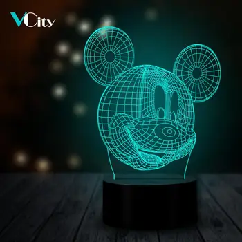 VCity Mickey Mouse 3D Night Light LED USB Mood Table Lamp Luminaria RGB Bedside Lighting Gifts for Kids Childrens' Day Present
VCity Mickey Mouse 3D Night Light LED USB Mood Table Lamp Luminaria RGB Bedside Lighting Gifts for Kids Childrens' Day Present