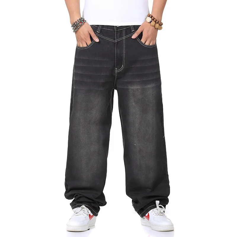 2019 Men's Spring Jeans Trousers Black Plus Size Mens Loose Jeans Wide Leg Men Straight Fit Autumn Jeans Baggy 48 46 44 42 40 38
2019 Men's Spring Jeans Trousers Black Plus Size Mens Loose Jeans Wide Leg Men Straight Fit Autumn Jeans Baggy 48 46 44 42 40 38