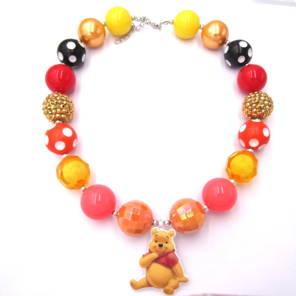 NEW Arrival Toddler Girls Dress Outfits Gift To Baby Child Cartoon Winnie Pooh Bear Resin Pendant Chunky Bubblegum Necklaces
NEW Arrival Toddler Girls Dress Outfits Gift To Baby Child Cartoon Winnie Pooh Bear Resin Pendant Chunky Bubblegum Necklaces