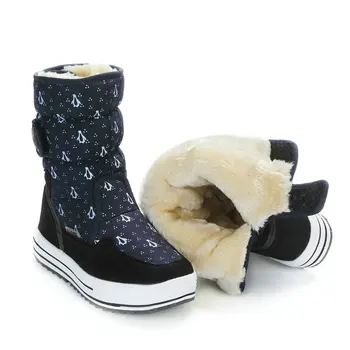 Navy children winter boots fabric penguin printing synthetic warm fur big size from 36 to 41 durable withstand wear free shippin
Navy children winter boots fabric penguin printing synthetic warm fur big size from 36 to 41 durable withstand wear free shippin
