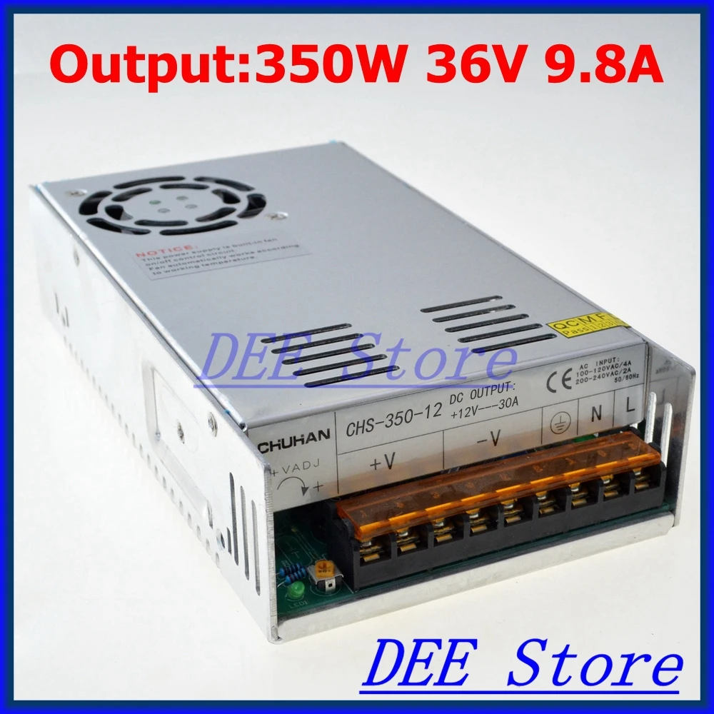 Led driver 350W 36V 9.8A Single Output ac 110v 220v to dc 36v Switching power supply unit for LED Strip light
Led driver 350W 36V 9.8A Single Output ac 110v 220v to dc 36v Switching power supply unit for LED Strip light
