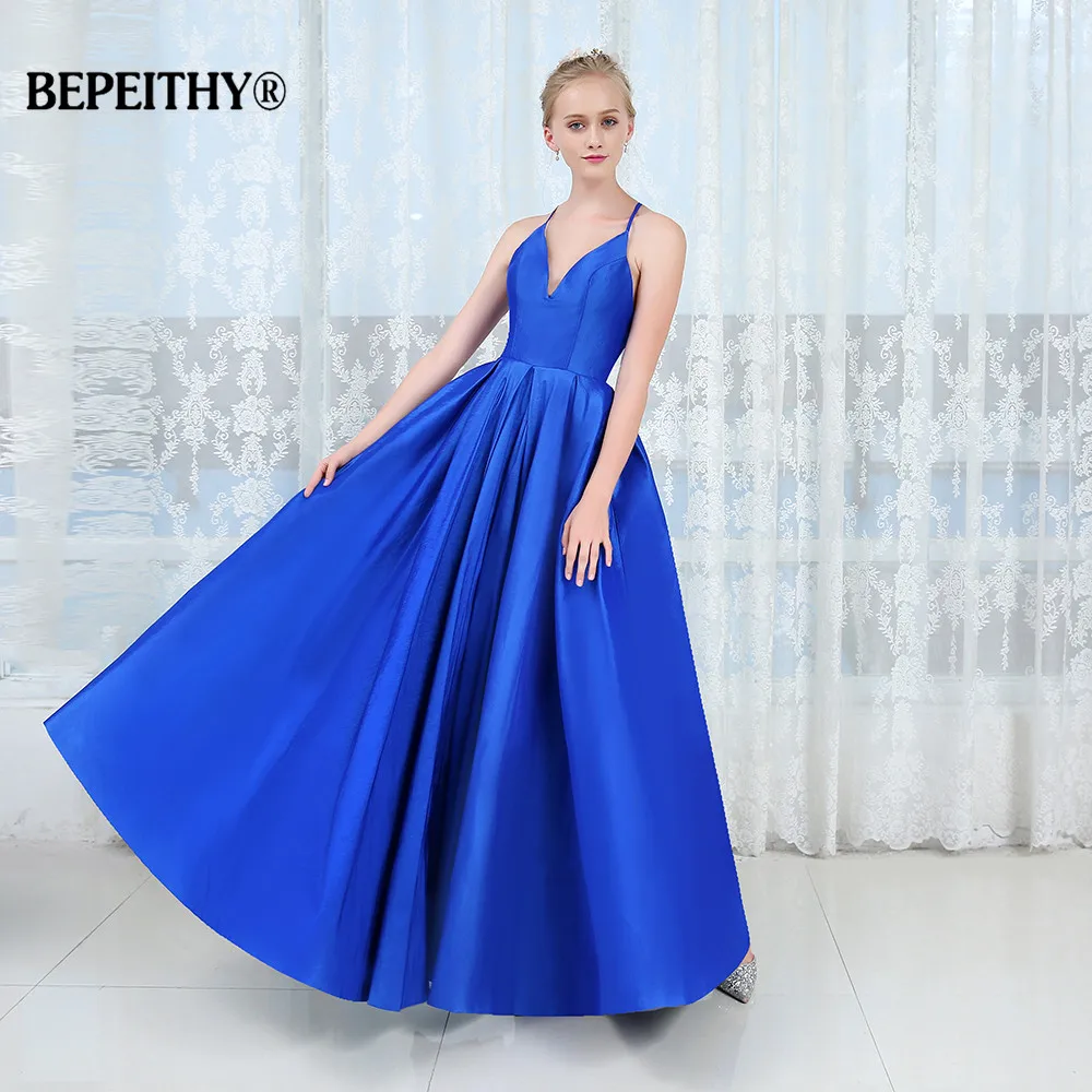 Sexy New Arrival Blue Long Prom Dresses Vestido De Festa A-line Backlesses V-neck Party Gowns 2019 Robe De Soiree
Sexy New Arrival Blue Long Prom Dresses Vestido De Festa A-line Backlesses V-neck Party Gowns 2019 Robe De Soiree