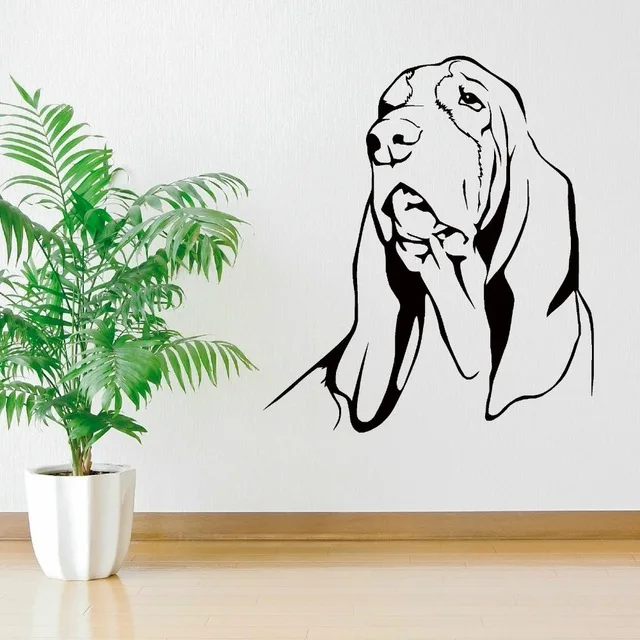 Hot Selling Vinyl Wall Sticker Basset Hound Dog Head Art Wall Decals Home Living Room Art Decorative Wall Mural Y-677
Hot Selling Vinyl Wall Sticker Basset Hound Dog Head Art Wall Decals Home Living Room Art Decorative Wall Mural Y-677