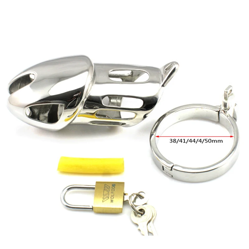 Sex Shop Stainless Steel Male Chastity Cages Virginity Lock Chastity Belt Penis Ring Cock Ring Sex Machine Cockring Sex Products