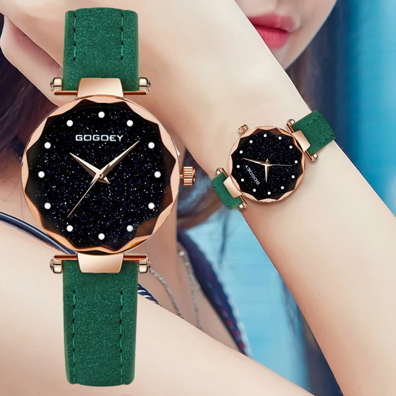 Luxury Brand Gogoey Watch Fashion Leather Wristwatch Women's Watches Personality romantic starry sky Wristwatch Relogio Feminino
Luxury Brand Gogoey Watch Fashion Leather Wristwatch Women's Watches Personality romantic starry sky Wristwatch Relogio Feminino