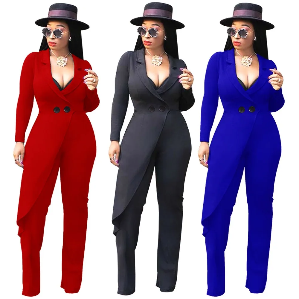 Women Plus Size Bodysuit Long Sleeve Button Sexy Rompers Women Jumpsuit OL Elegant Combinaison Femme 3589
Women Plus Size Bodysuit Long Sleeve Button Sexy Rompers Women Jumpsuit OL Elegant Combinaison Femme 3589