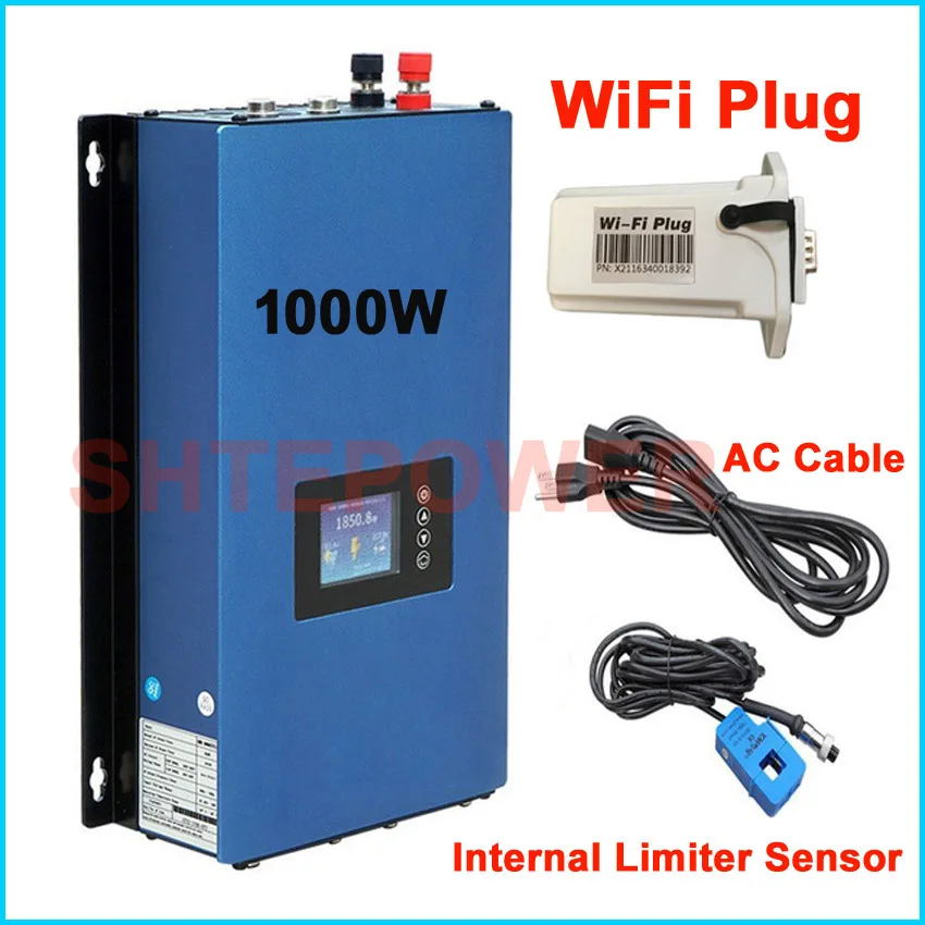 Inverter POWER 1000W Grid Tie Solar Inverter MPPT With internal Limiter and wifi plug DC 22-65V/45-90V to AC 110V 120V 220V
Inverter POWER 1000W Grid Tie Solar Inverter MPPT With internal Limiter and wifi plug DC 22-65V/45-90V to AC 110V 120V 220V