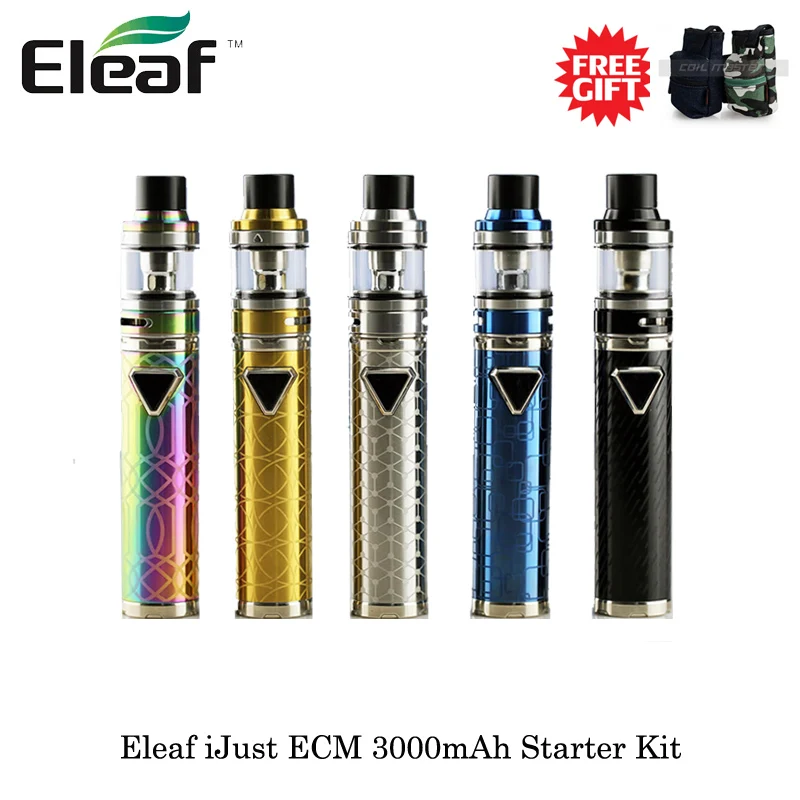 Original Eleaf IJust ECM Starter Kit 3000mAh with iJust ECM Atomizer Tank 2ml/6.5ml & All-new EC-N/EC-M Head E-cig VS Ijust 3
Original Eleaf IJust ECM Starter Kit 3000mAh with iJust ECM Atomizer Tank 2ml/6.5ml & All-new EC-N/EC-M Head E-cig VS Ijust 3