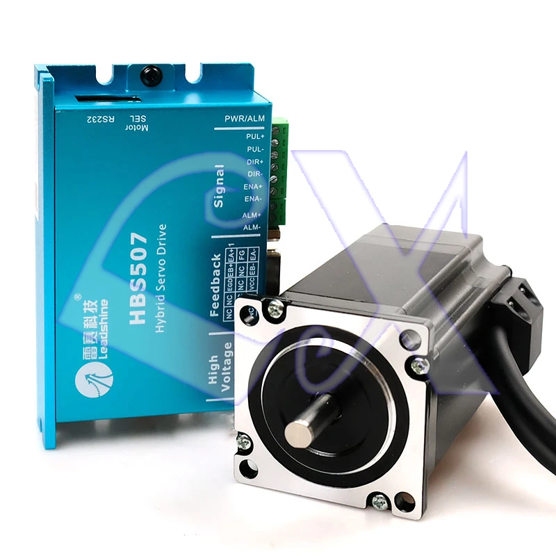 Original Leadshine Closed Loop system Servo Motor & Drive kit HBS507 + 3-phase 1.0NM motor 573HBM10-1000 with Encoder line
Original Leadshine Closed Loop system Servo Motor & Drive kit HBS507 + 3-phase 1.0NM motor 573HBM10-1000 with Encoder line