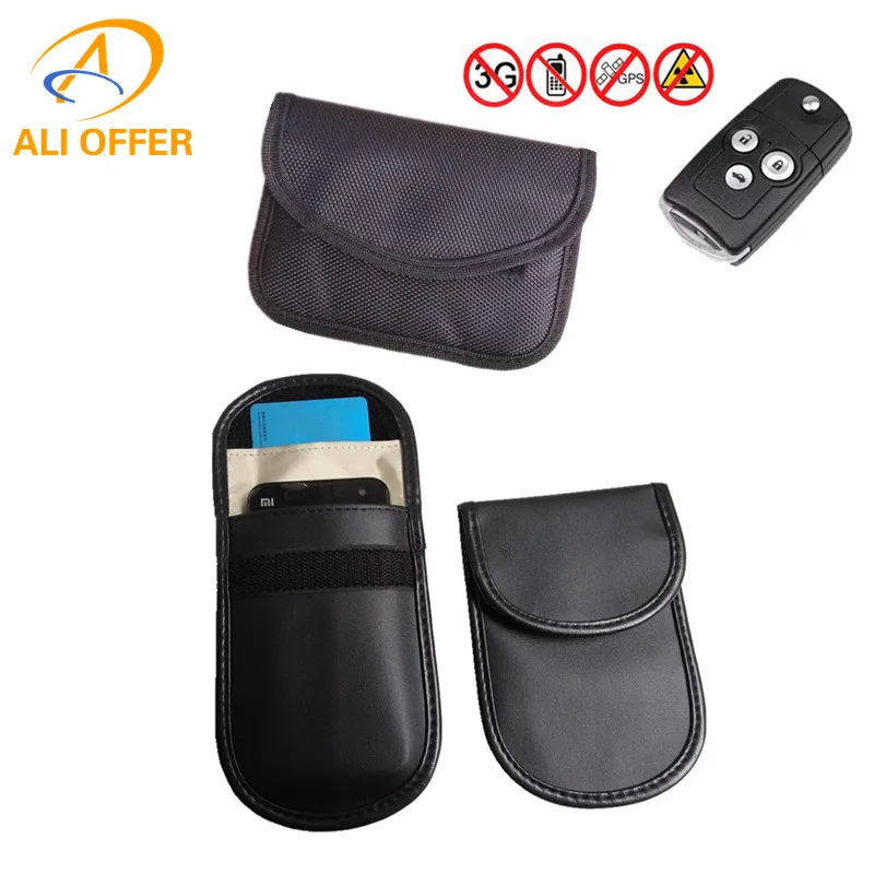 

Mobile Cellular Cell Phone Car Keyless RF Signal Shielding Blocking Bag,Car Fob RFID Jammer Shield Pouch Anti Radiation Case