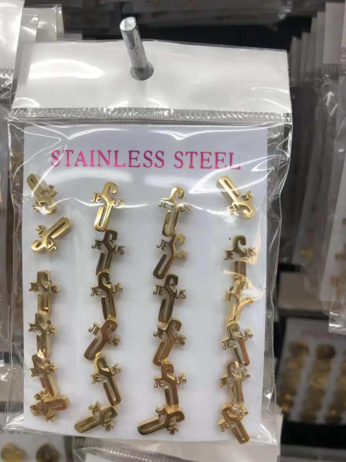 12Pairs/lot Stainless Steel Stud Earrings for Women Kids Earrings Jewelry Cross Earings Gifts Jewellery
12Pairs/lot Stainless Steel Stud Earrings for Women Kids Earrings Jewelry Cross Earings Gifts Jewellery