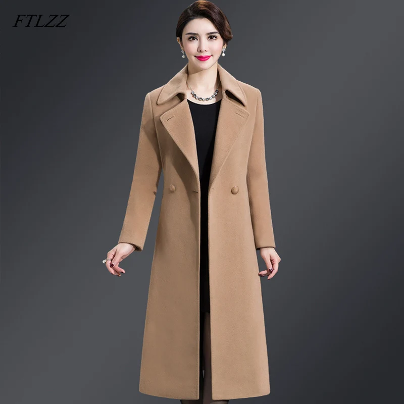 FTLZZ Plus Size 5XL Women Casual Woolen Coat 2019 Winter Single Breasted Wide-waisted Turn-down Collar Waist Female Wool Blends
FTLZZ Plus Size 5XL Women Casual Woolen Coat 2019 Winter Single Breasted Wide-waisted Turn-down Collar Waist Female Wool Blends