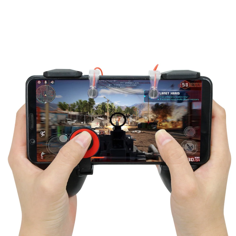 Smart Phone Shooter Mobile Gaming Trigger L1R1 Shooter Controller for iphone Fire Button Aim Key Gamepad PUBG
Smart Phone Shooter Mobile Gaming Trigger L1R1 Shooter Controller for iphone Fire Button Aim Key Gamepad PUBG