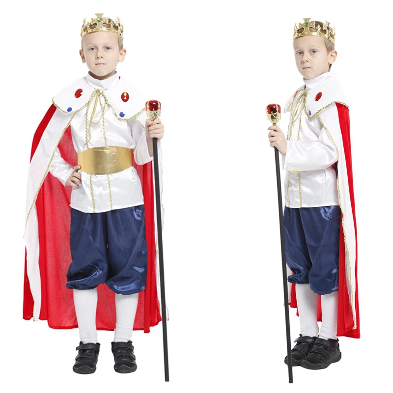 Halloween children's The king prince with crown cosplay costume masquerade party performance clothes show costume dress up
Halloween children's The king prince with crown cosplay costume masquerade party performance clothes show costume dress up