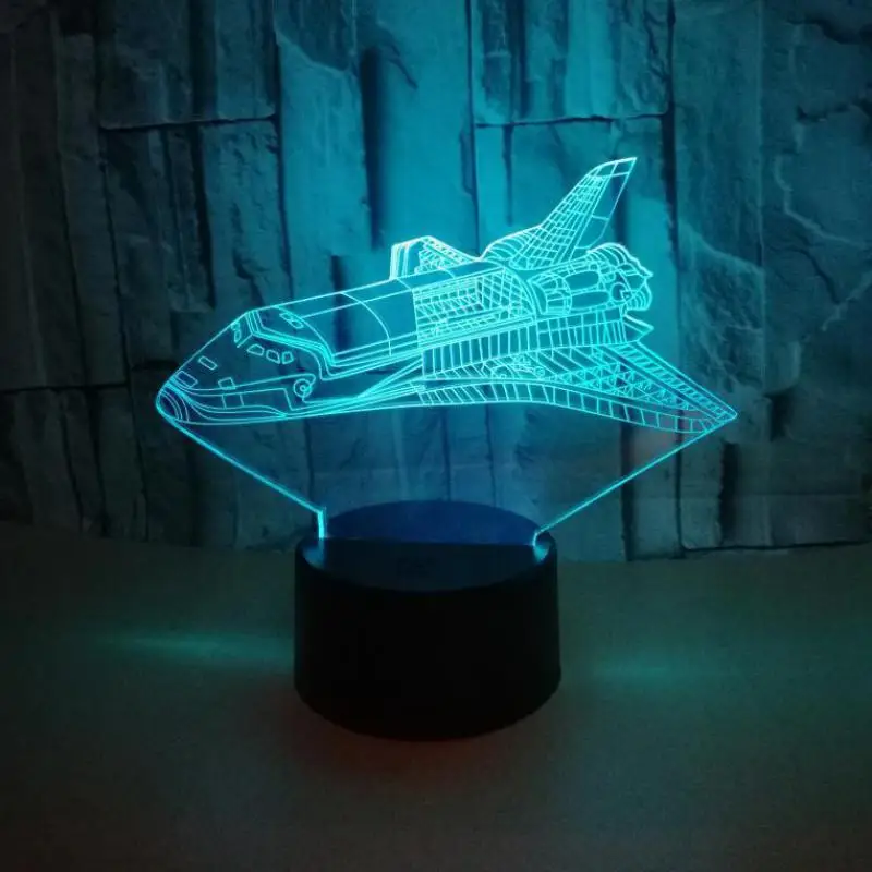 3d маленький ночник в виде космического корабля, милая 3D лампа смены цветов, рождественский подарок для детской комнаты, светодиодный светильник с Usb для детей
3d маленький ночник в виде космического корабля, милая 3D лампа смены цветов, рождественский подарок для детской комнаты, светодиодный светильник с Usb для детей
