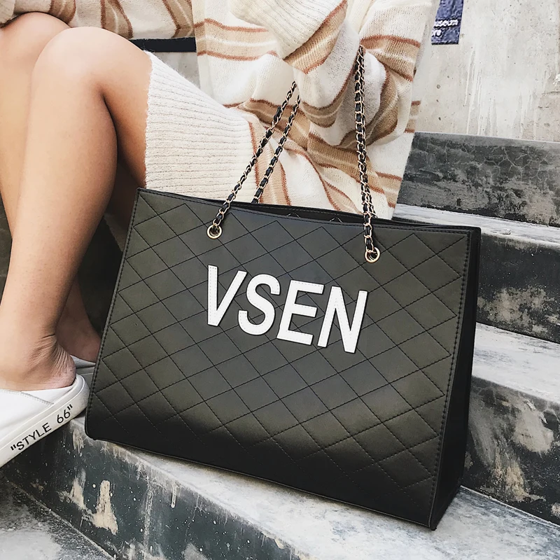Female Large-capacity Bag Simple Diamond-shaped Embroidery Line Tide Shoulder Bag Wild Chain Diagonal Cross Buns Bag Luis Vuiton
Female Large-capacity Bag Simple Diamond-shaped Embroidery Line Tide Shoulder Bag Wild Chain Diagonal Cross Buns Bag Luis Vuiton