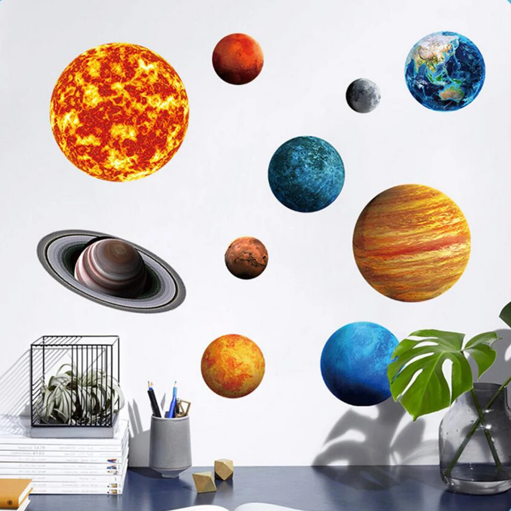 Planets DIY Cosmic Nine Planets Wall Stickers Solar System Star Luminous Stickers Large Fluorescent Wall Decal Home Decor
Planets DIY Cosmic Nine Planets Wall Stickers Solar System Star Luminous Stickers Large Fluorescent Wall Decal Home Decor